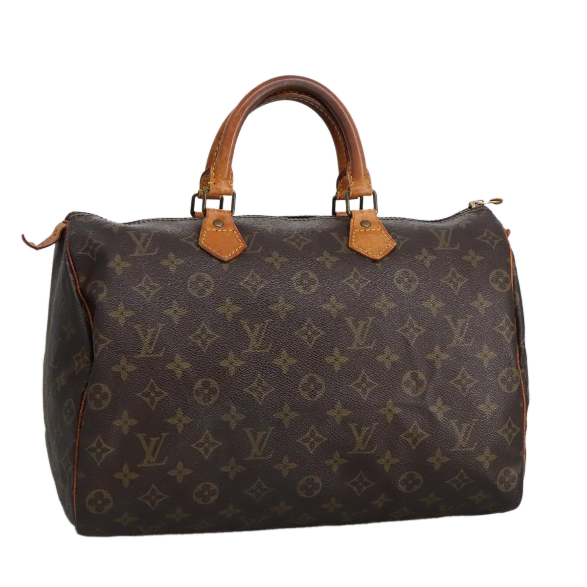 LOUIS VUITTON Monogram Speedy 35 Hand Bag M41524 LV hk1816