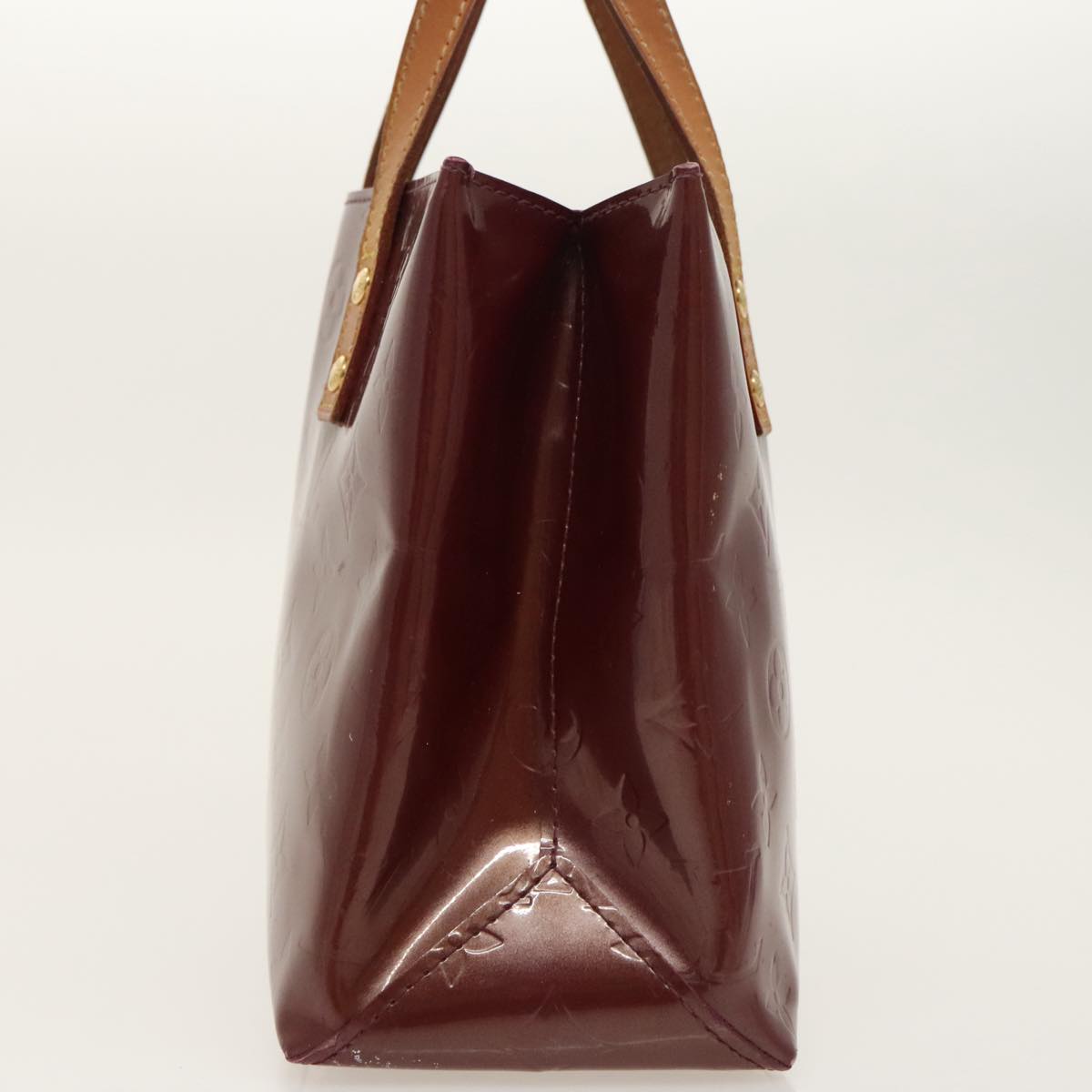 LOUIS VUITTON Monogram Vernis Reade PM Hand Bag Purple Viole M93578 hk1831