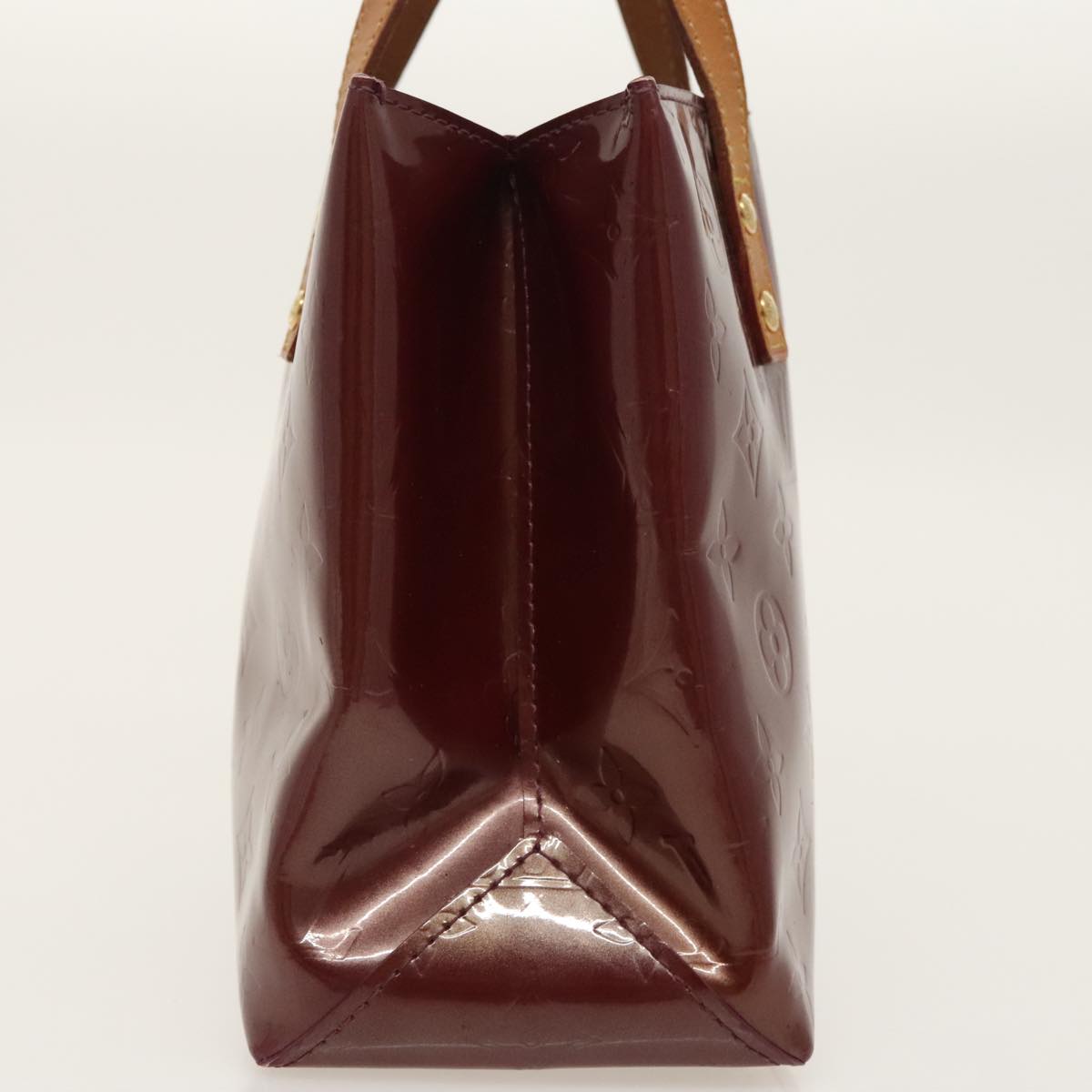 LOUIS VUITTON Monogram Vernis Reade PM Hand Bag Purple Viole M93578 hk1831