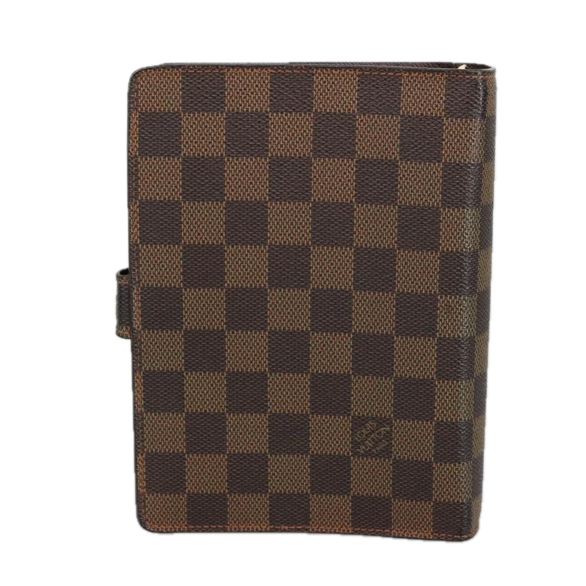 LOUIS VUITTON Damier Ebene Agenda MM Day Planner Cover R20240 LV hk1834