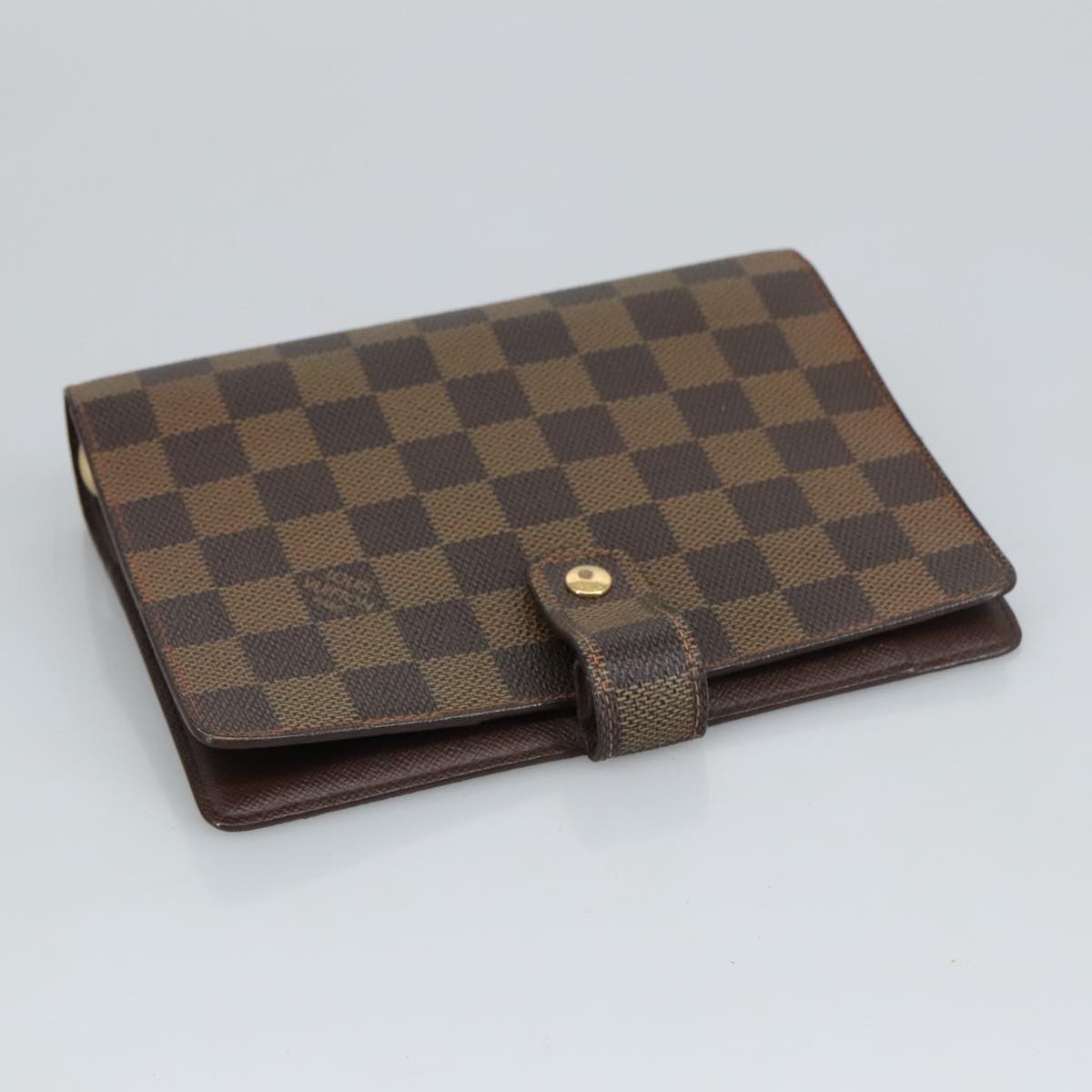 LOUIS VUITTON Damier Ebene Agenda MM Day Planner Cover R20240 LV hk1834
