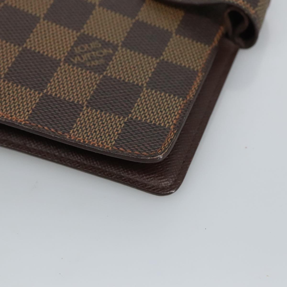 LOUIS VUITTON Damier Ebene Agenda MM Day Planner Cover R20240 LV hk1834