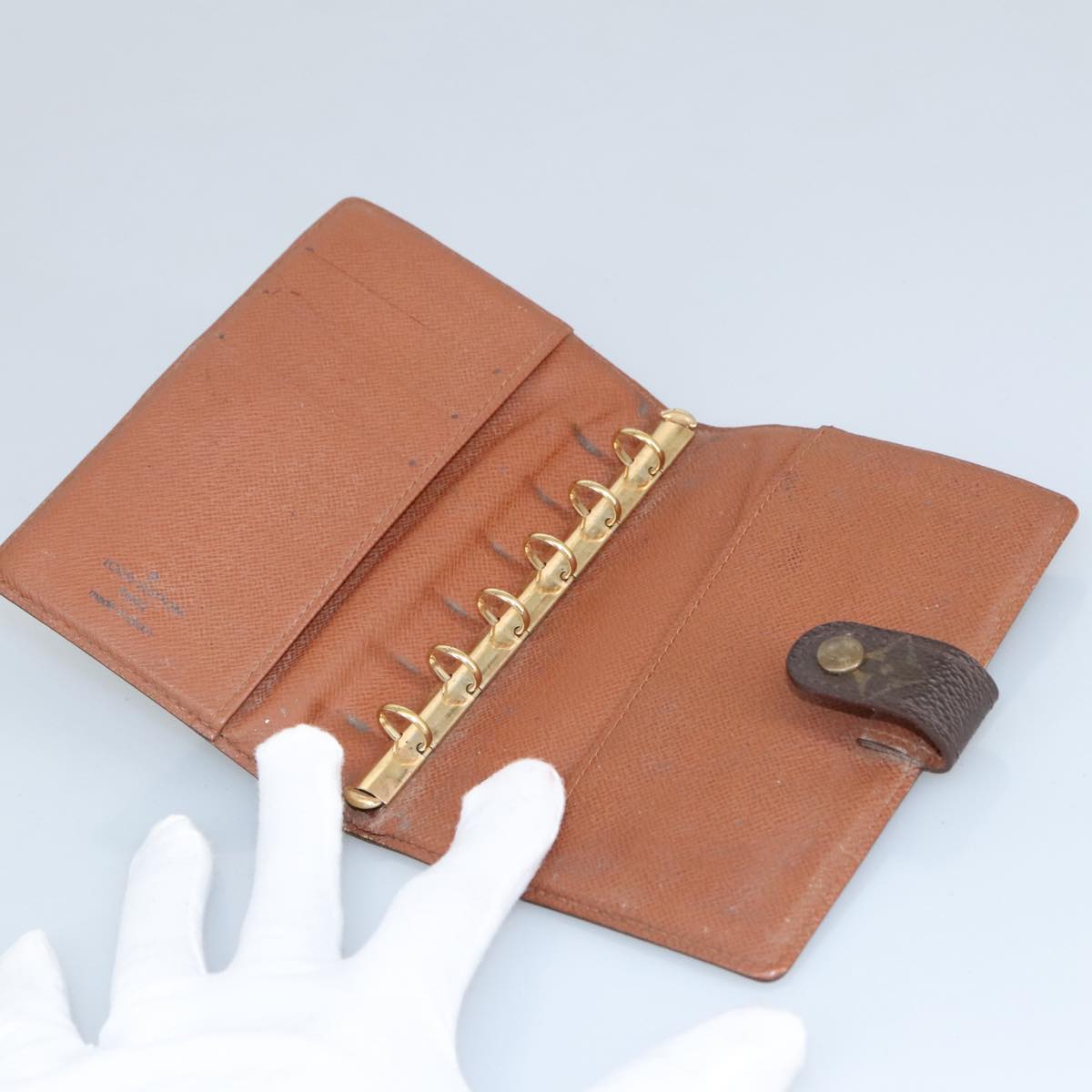 LOUIS VUITTON Epi Agenda PM Day Planner Cover Mocha R2009D LV hk1840