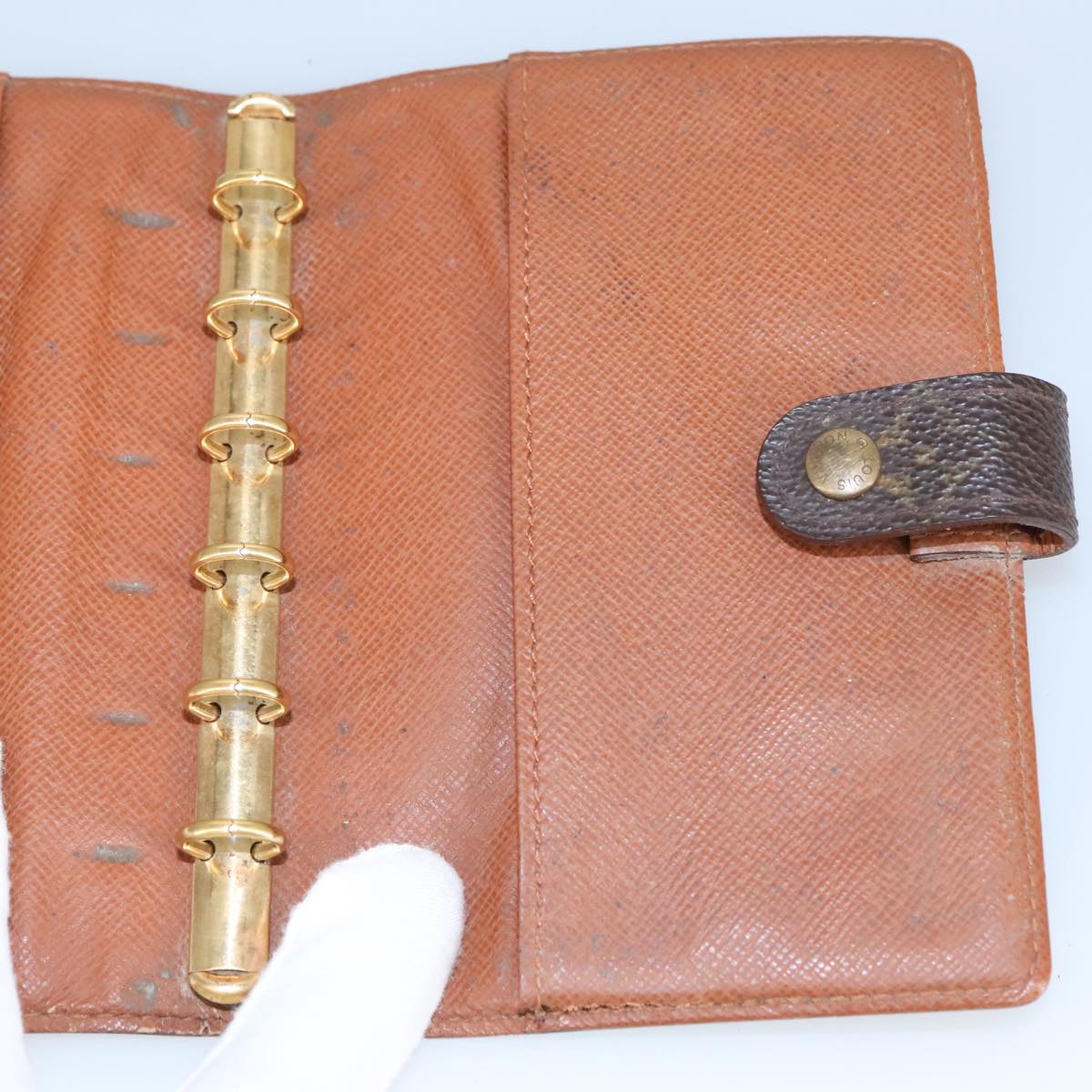 LOUIS VUITTON Epi Agenda PM Day Planner Cover Mocha R2009D LV hk1840