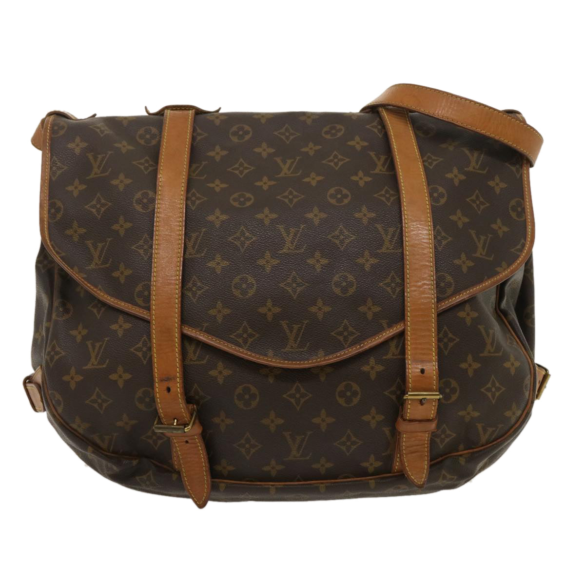 LOUIS VUITTON Monogram Saumur 43 Shoulder Bag M42252 LV hk401