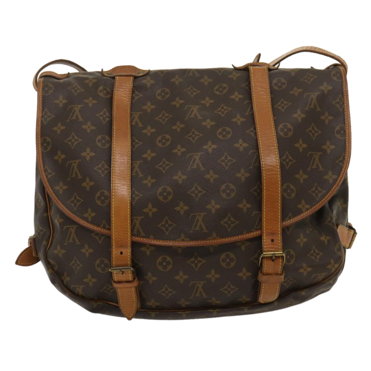 LOUIS VUITTON Monogram Saumur 43 Shoulder Bag M42252 LV hk401