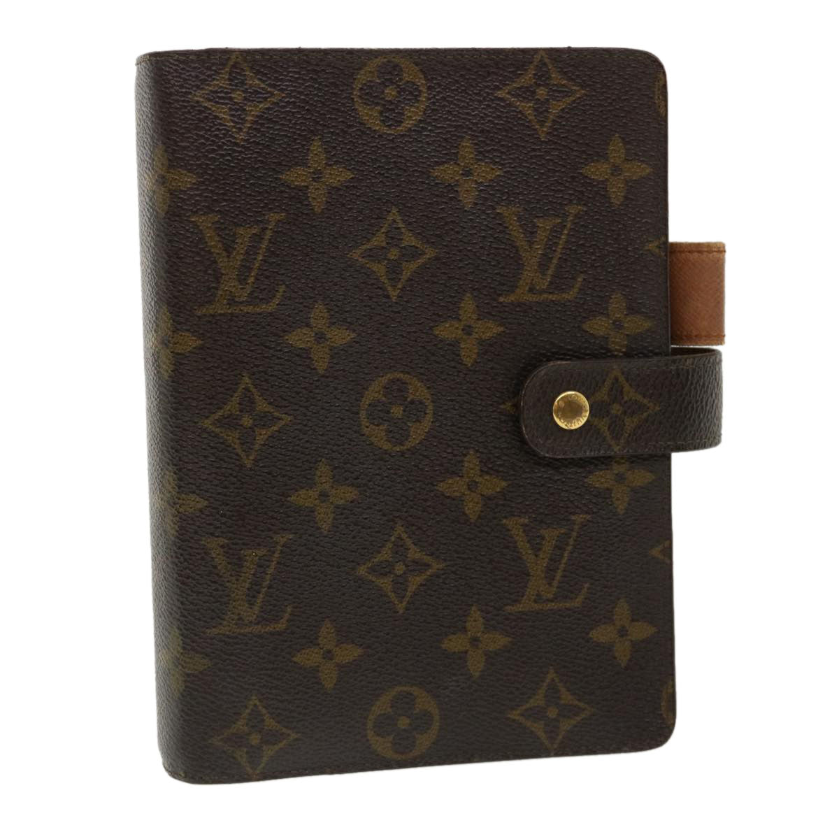 LOUIS VUITTON Monogram Agenda MM Day Planner Cover R20105 LV hk479