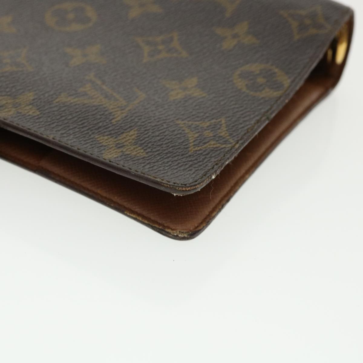LOUIS VUITTON Monogram Agenda MM Day Planner Cover R20105 LV hk479
