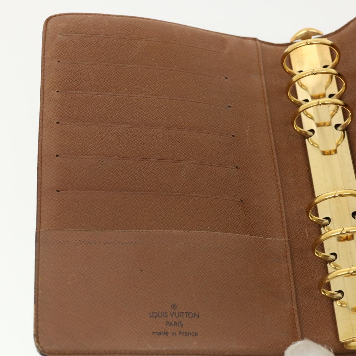 LOUIS VUITTON Monogram Agenda MM Day Planner Cover R20105 LV hk479