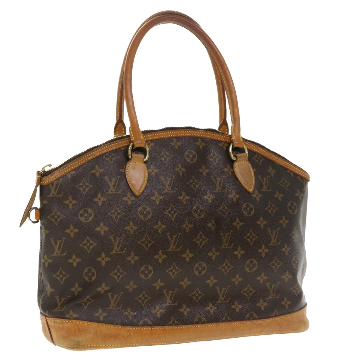 LOUIS VUITTON Monogram Lockit Horizontal Hand Bag M40104 LV hk589