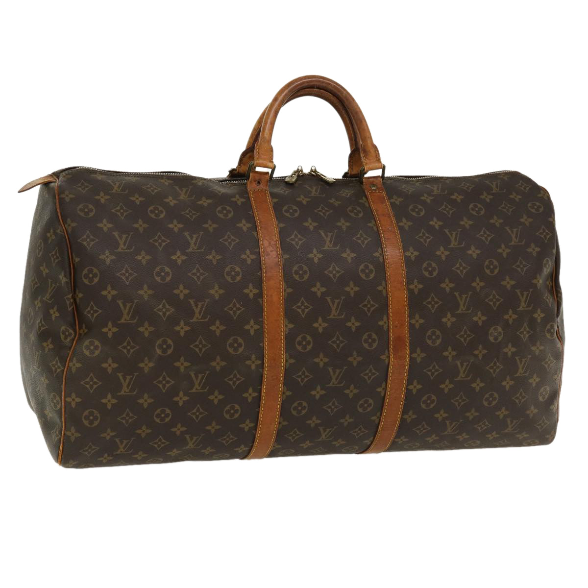 LOUIS VUITTON Monogram Keepall 60 Boston Bag M41422 LV hk604