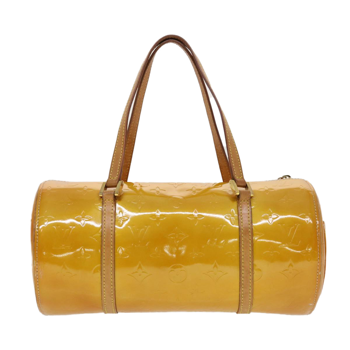 LOUIS VUITTON Monogram Vernis Bedford Hand Bag Beige M91006 LV hk704