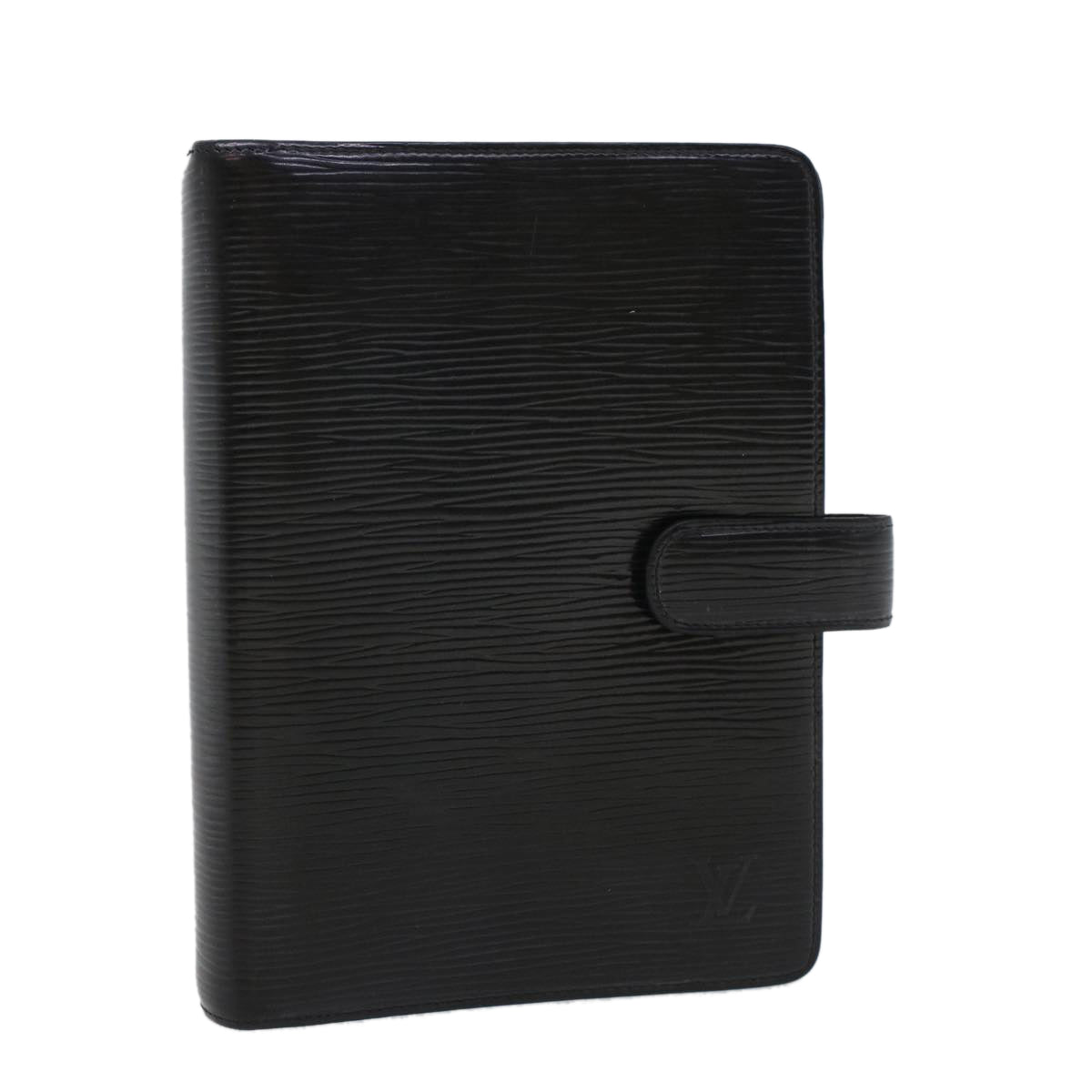 LOUIS VUITTON Epi Agenda MM Day Planner Cover Black R20042 LV hk711