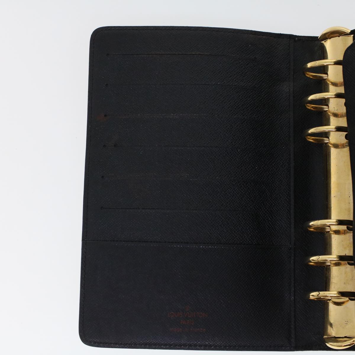 LOUIS VUITTON Epi Agenda MM Day Planner Cover Black R20042 LV hk711