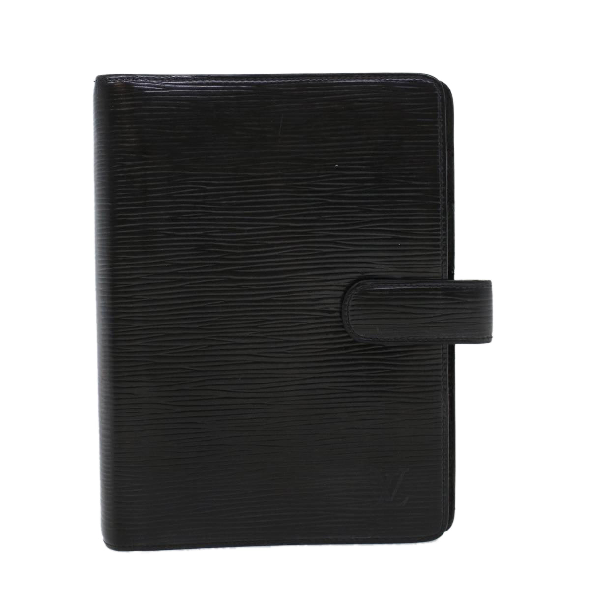 LOUIS VUITTON Epi Agenda MM Day Planner Cover Black R20042 LV hk711