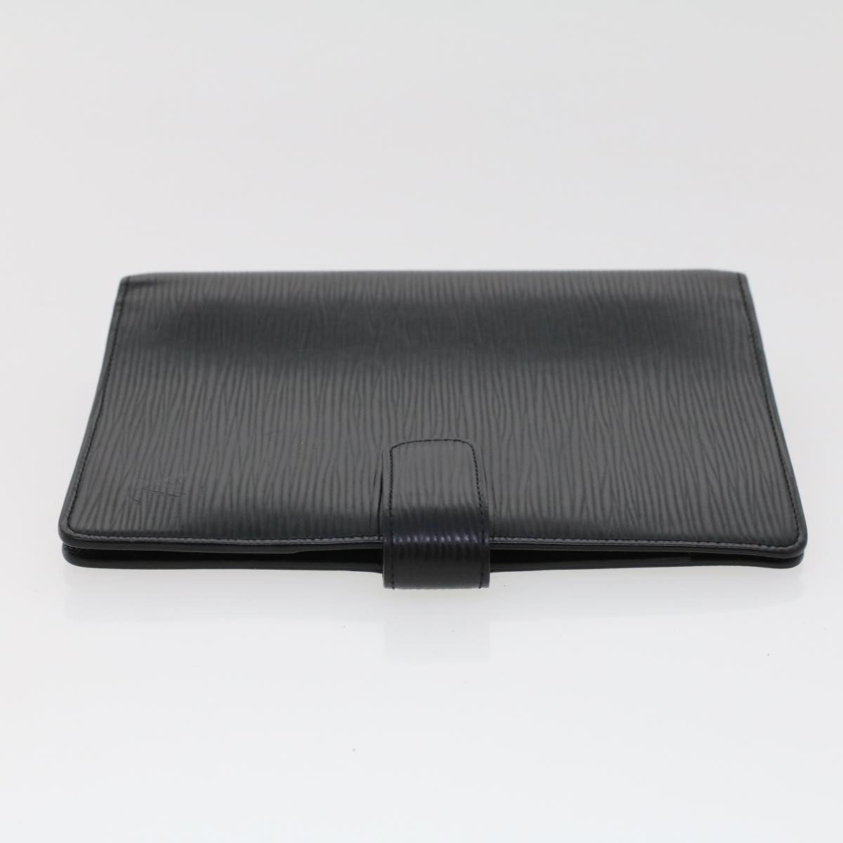 LOUIS VUITTON Epi Agenda MM Day Planner Cover Black R20042 LV hk713