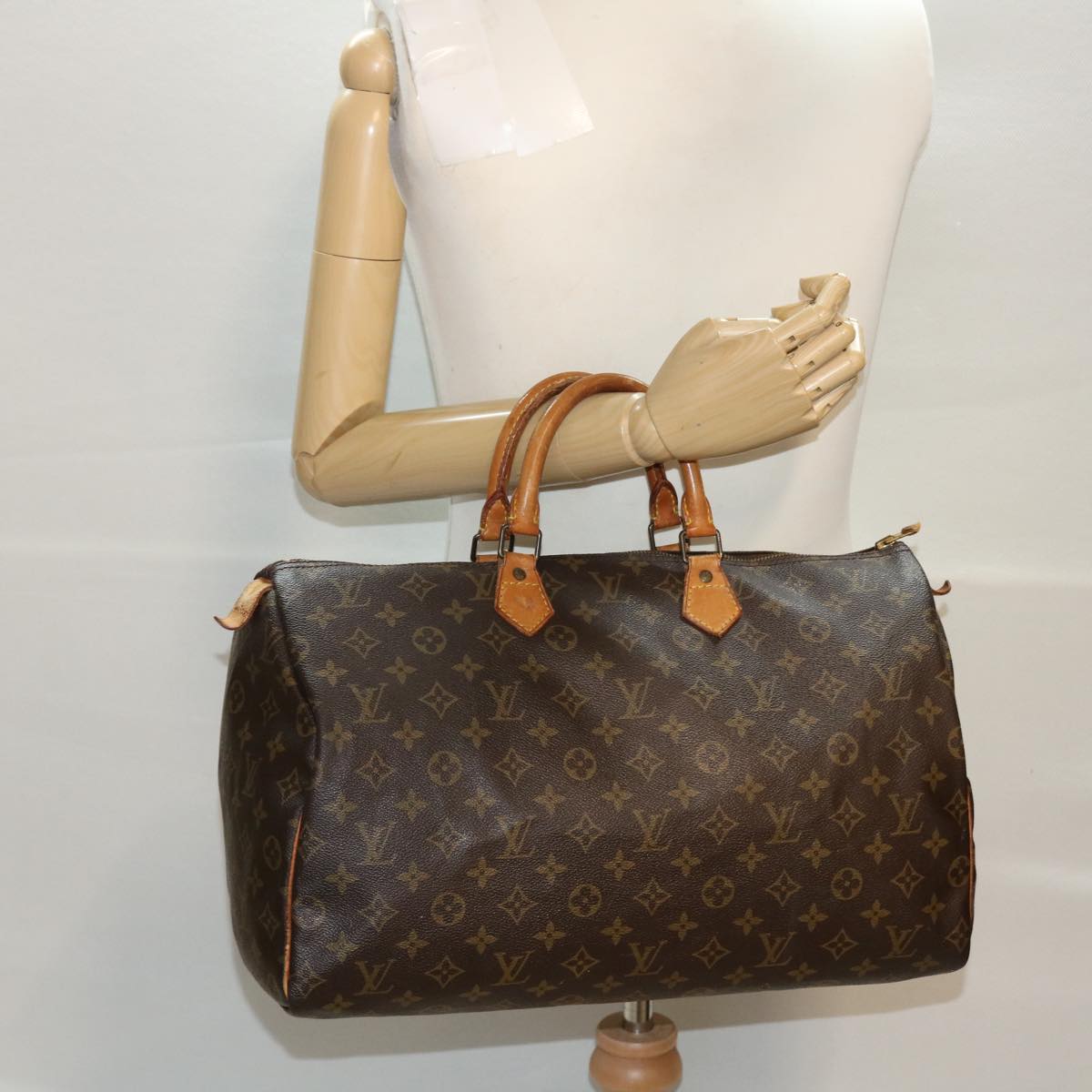 LOUIS VUITTON Monogram Speedy 40 Hand Bag M41522 LV hk730