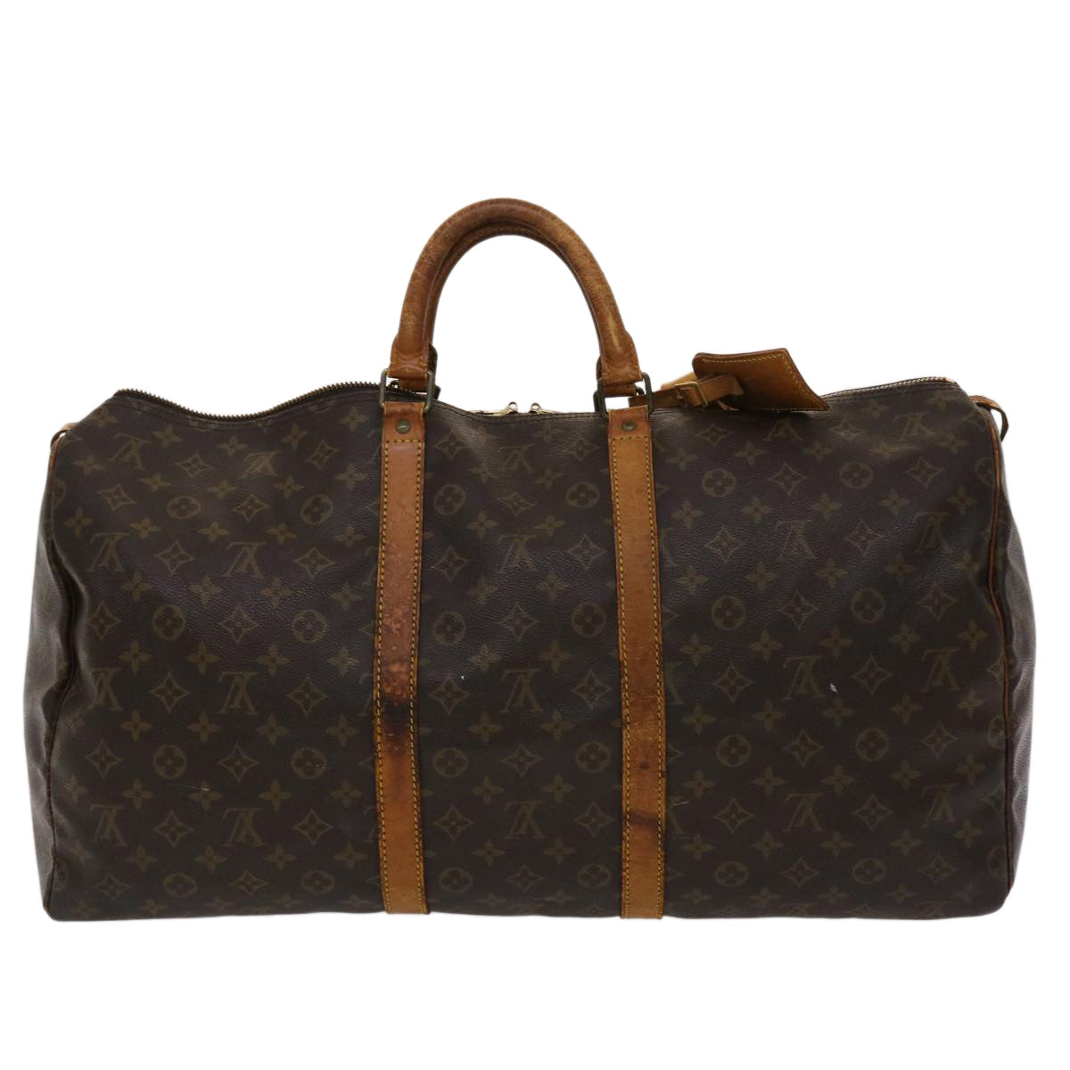 LOUIS VUITTON Monogram Keepall 55 Boston Bag M41424 LV hk734