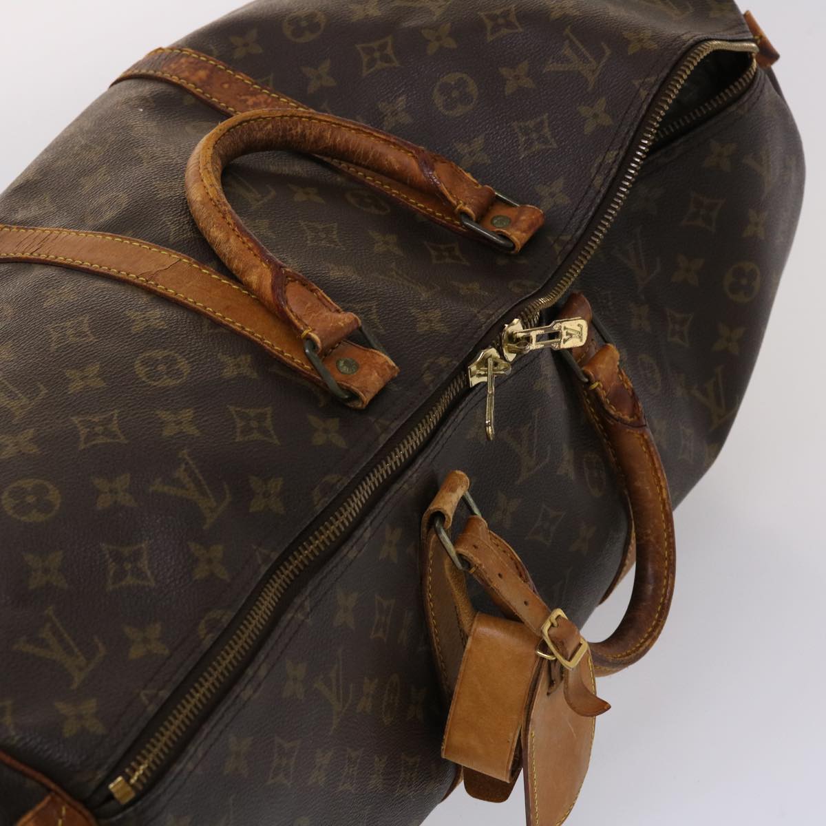 LOUIS VUITTON Monogram Keepall 55 Boston Bag M41424 LV hk734