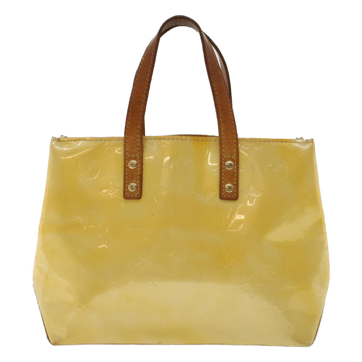 LOUIS VUITTON Monogram Vernis Reade PM Hand Bag Perle M91336 LV hk740