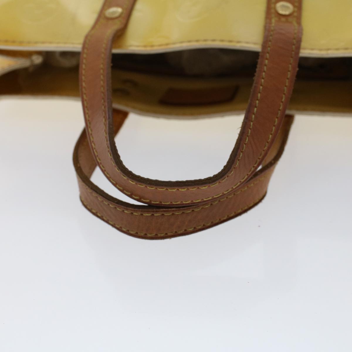 LOUIS VUITTON Monogram Vernis Reade PM Hand Bag Perle M91336 LV hk740