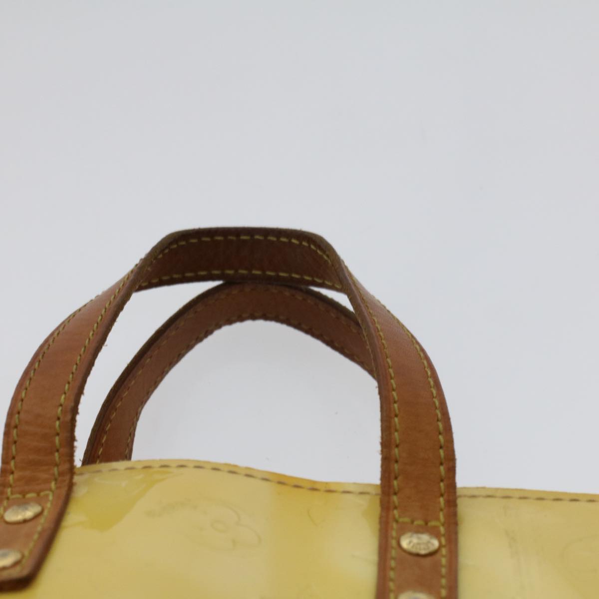 LOUIS VUITTON Monogram Vernis Reade PM Hand Bag Perle M91336 LV hk740