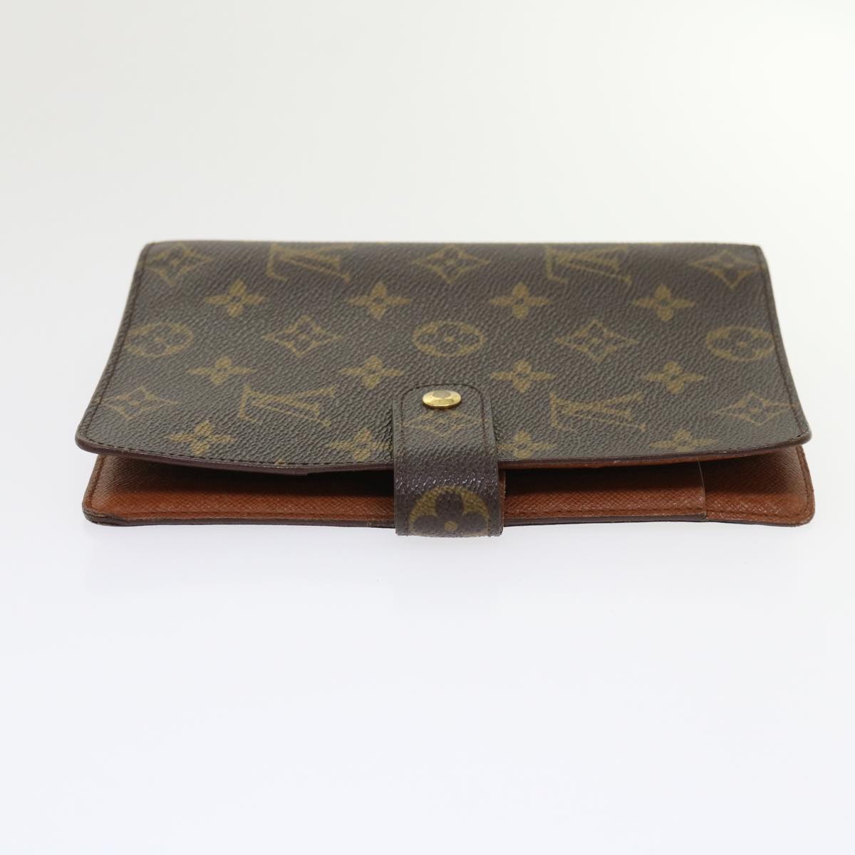 LOUIS VUITTON Monogram Agenda MM Day Planner Cover R20105 LV hk747
