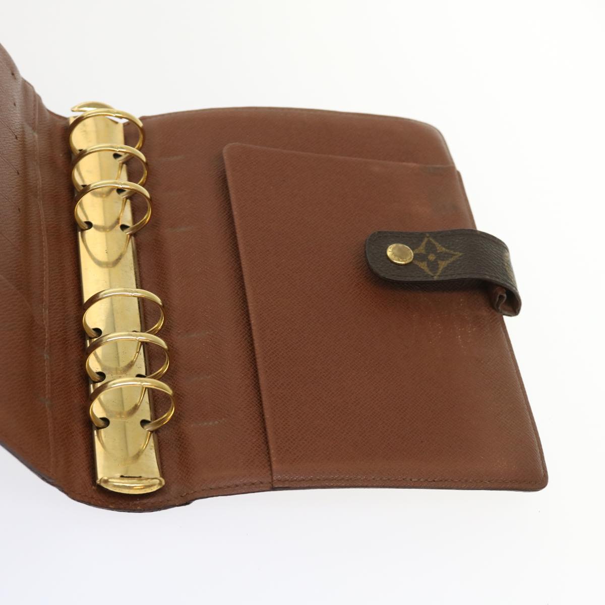 LOUIS VUITTON Monogram Agenda MM Day Planner Cover R20105 LV hk748