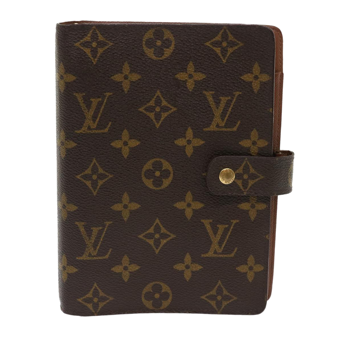 LOUIS VUITTON Monogram Agenda MM Day Planner Cover R20105 LV hk748
