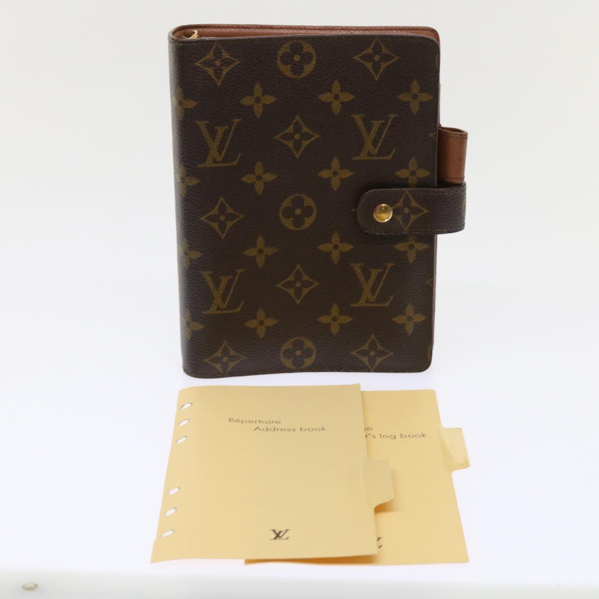 LOUIS VUITTON Monogram Agenda MM Day Planner Cover R20105 LV hk750