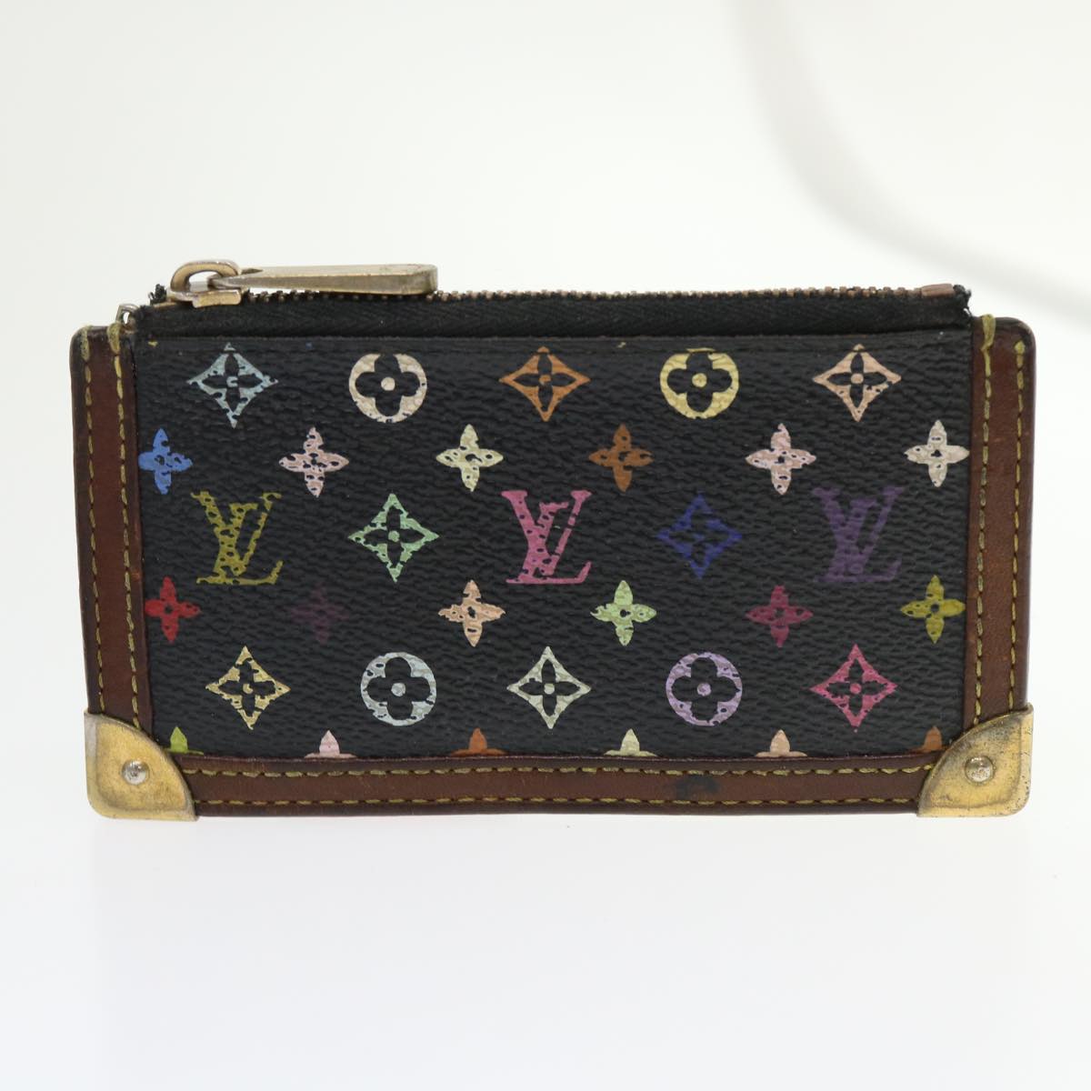LOUIS VUITTON Monogram Multicolor Damier Azur Key Case Wallet 5Set LV hk755
