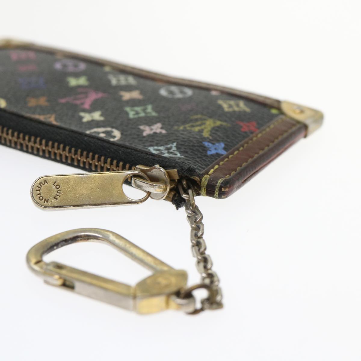 LOUIS VUITTON Monogram Multicolor Damier Azur Key Case Wallet 5Set LV hk755