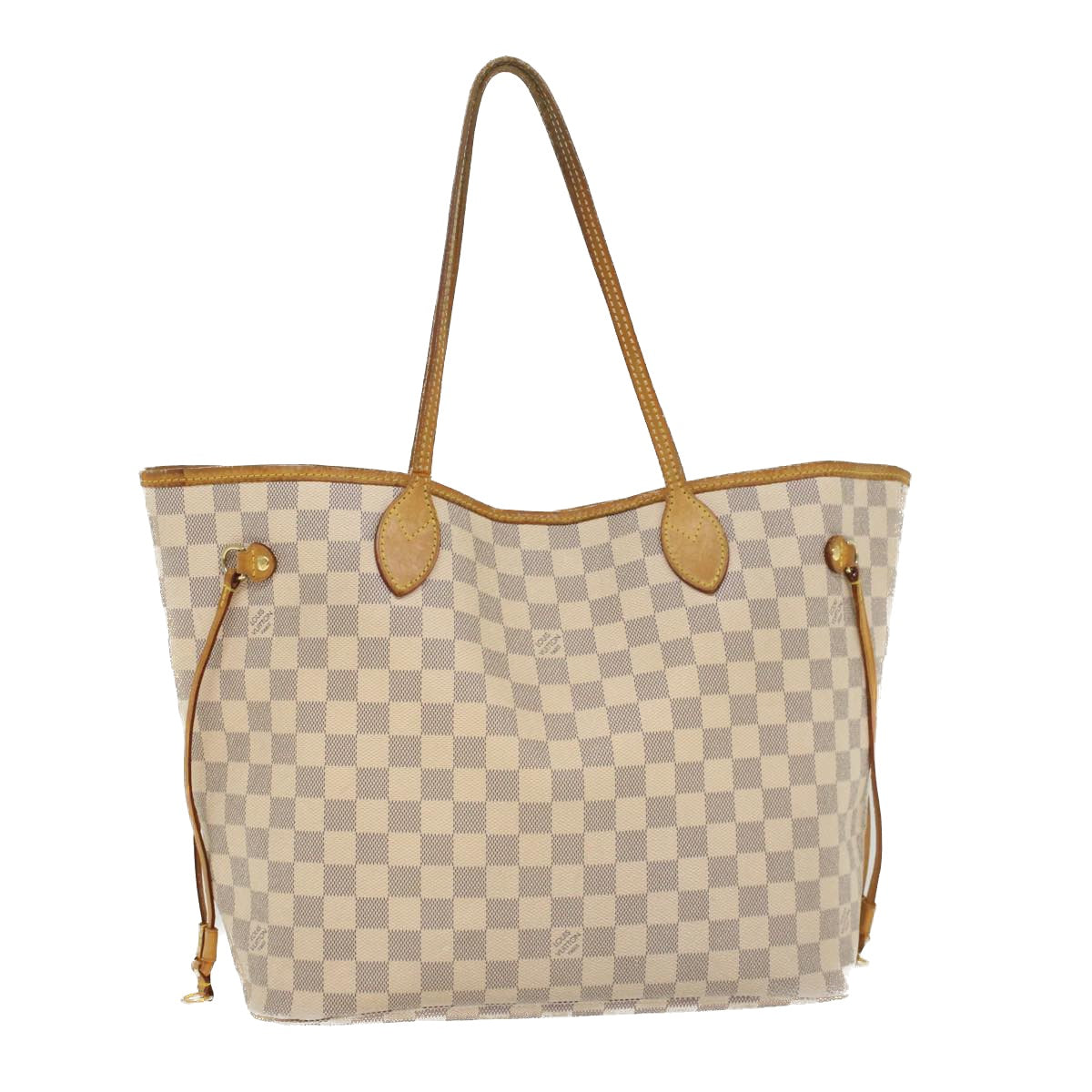 LOUIS VUITTON Damier Azur Neverfull MM Tote Bag N41605 LV hk860