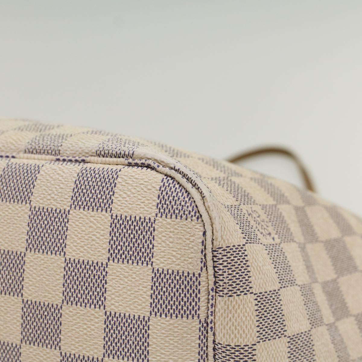 LOUIS VUITTON Damier Azur Neverfull MM Tote Bag N41605 LV hk860