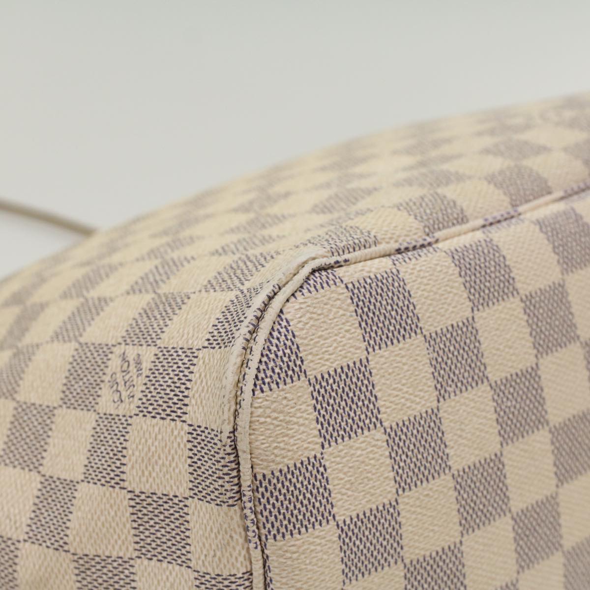 LOUIS VUITTON Damier Azur Neverfull MM Tote Bag N41605 LV hk860