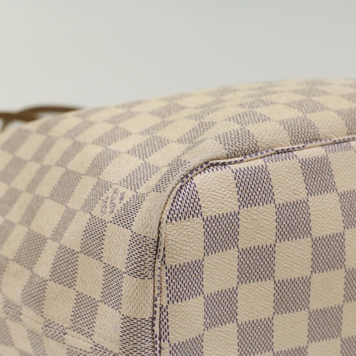 LOUIS VUITTON Damier Azur Neverfull MM Tote Bag N41605 LV hk860