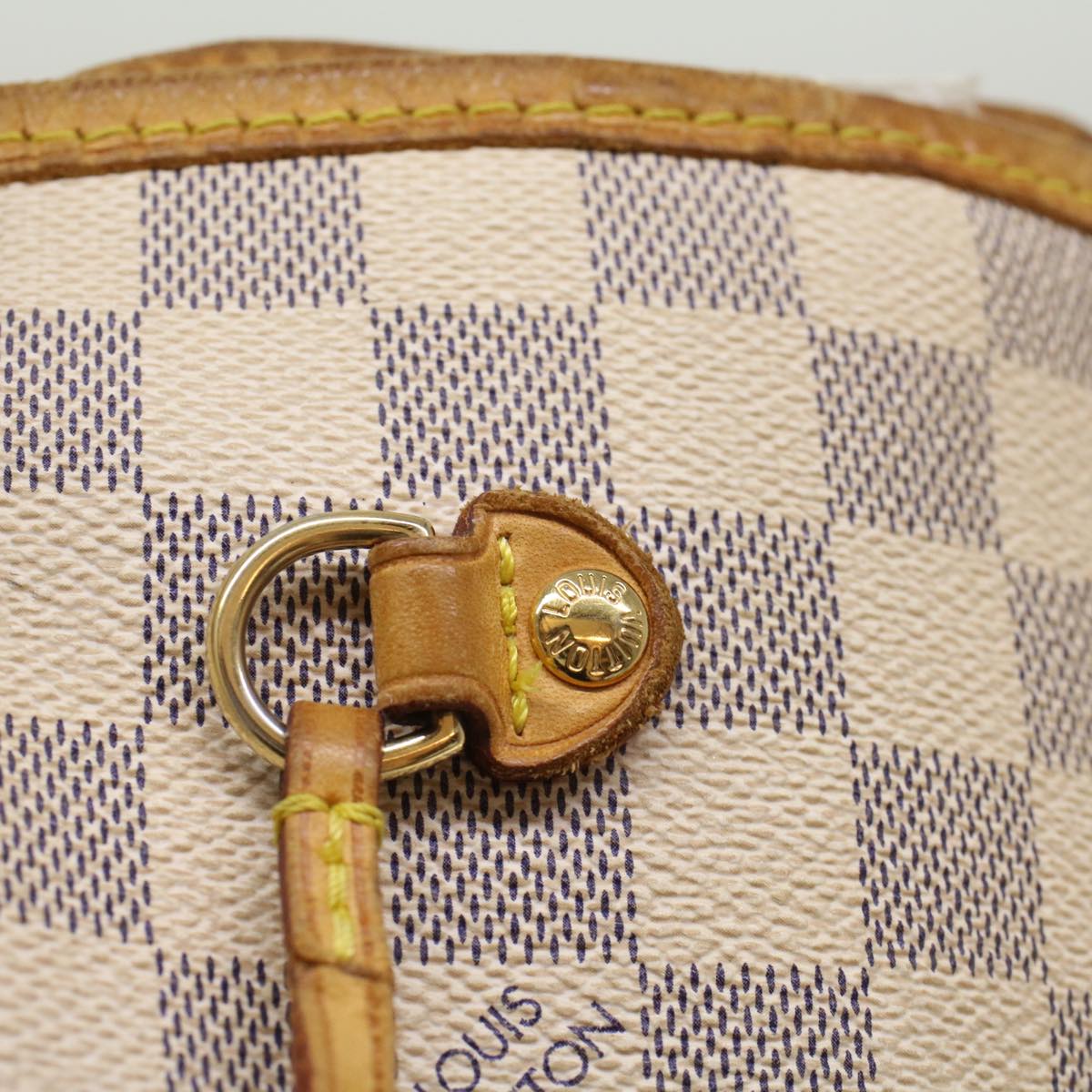 LOUIS VUITTON Damier Azur Neverfull MM Tote Bag N41605 LV hk860