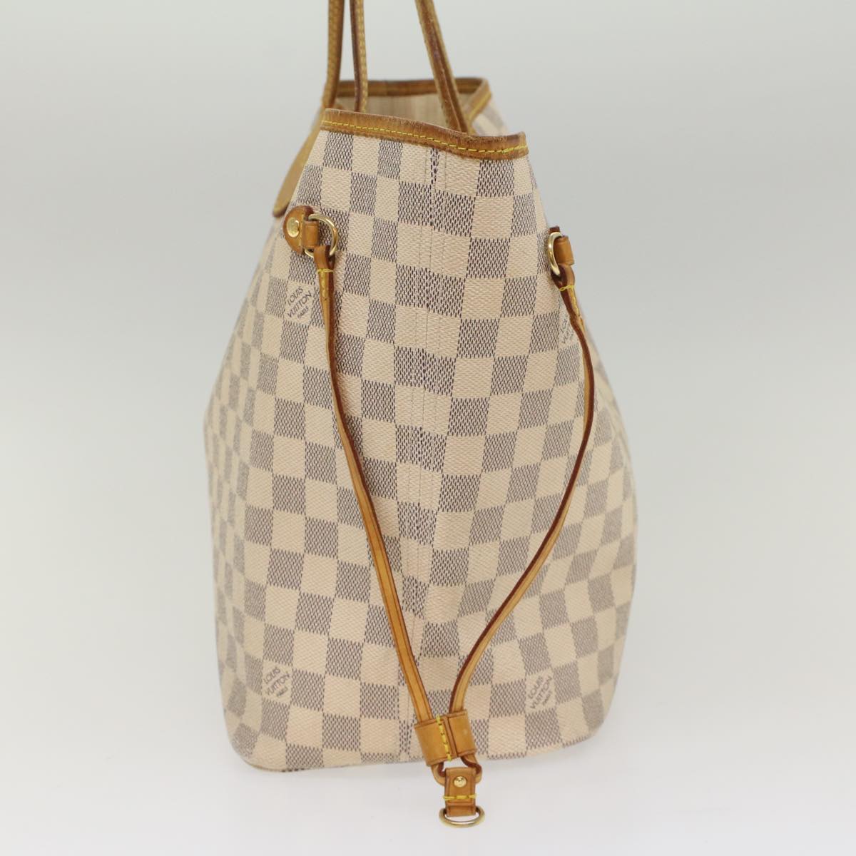 LOUIS VUITTON Damier Azur Neverfull MM Tote Bag N41605 LV hk860