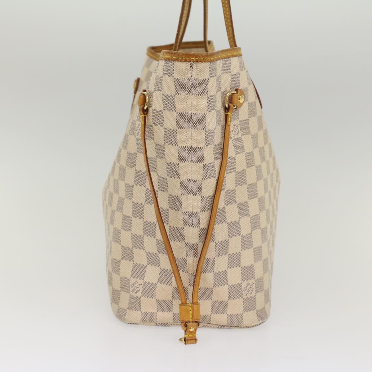 LOUIS VUITTON Damier Azur Neverfull MM Tote Bag N41605 LV hk860