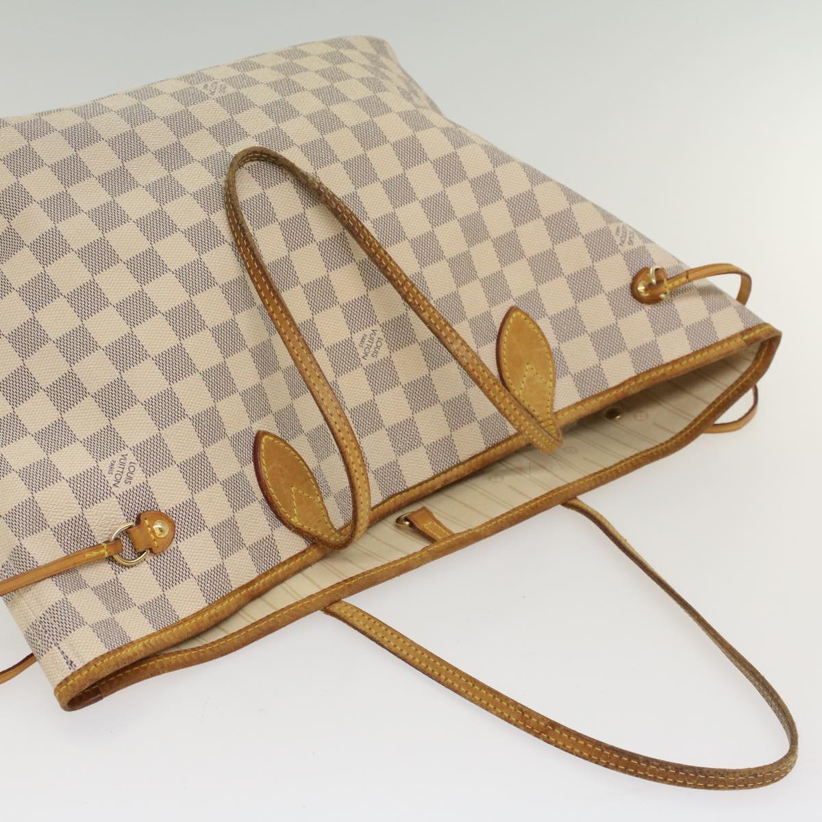 LOUIS VUITTON Damier Azur Neverfull MM Tote Bag N41605 LV hk860