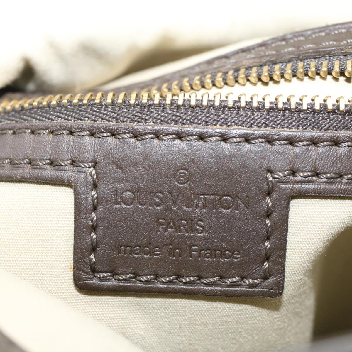 LOUIS VUITTON Monogram Mini Françoise Hand Bag 2way Khaki M92209 LV hk863