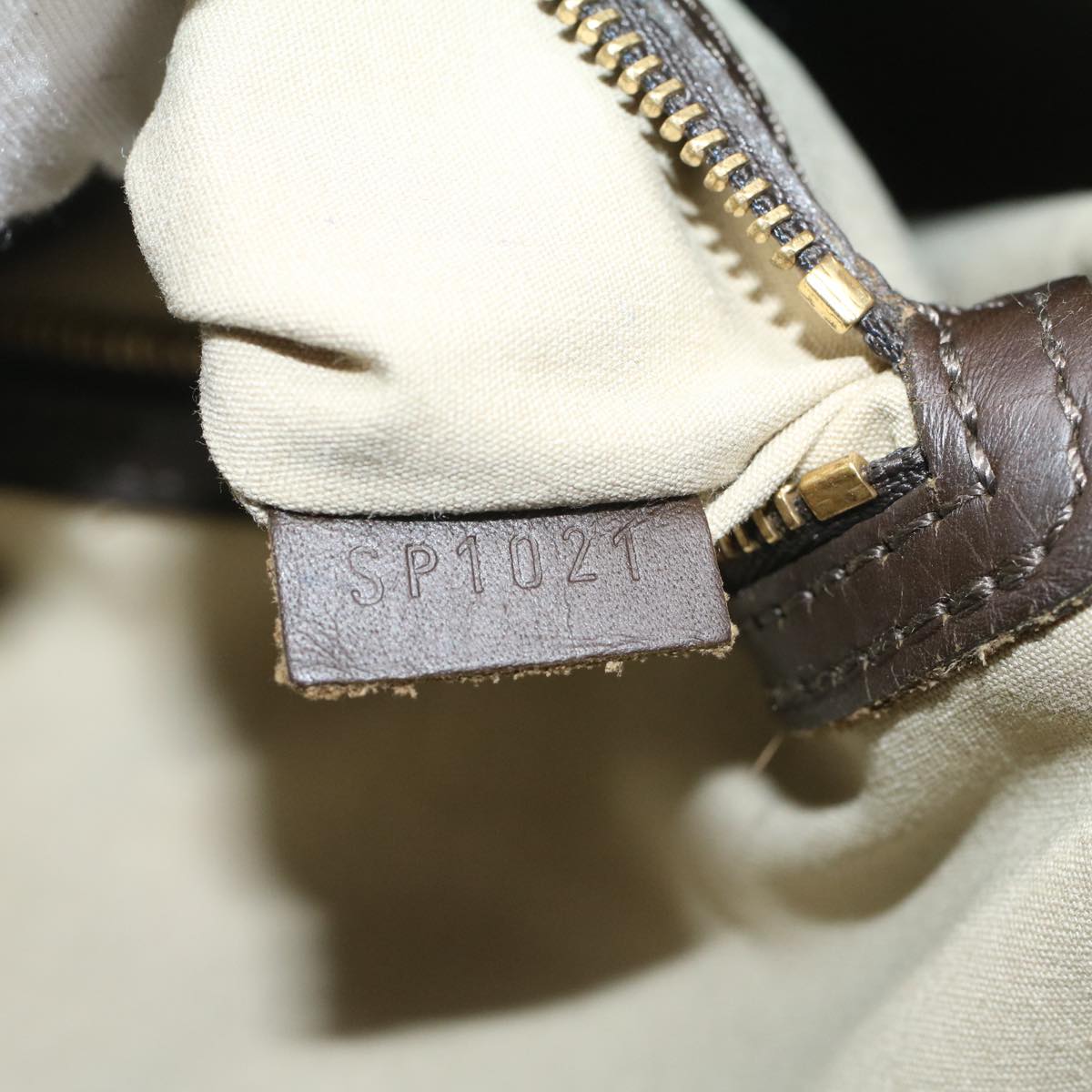 LOUIS VUITTON Monogram Mini Françoise Hand Bag 2way Khaki M92209 LV hk863