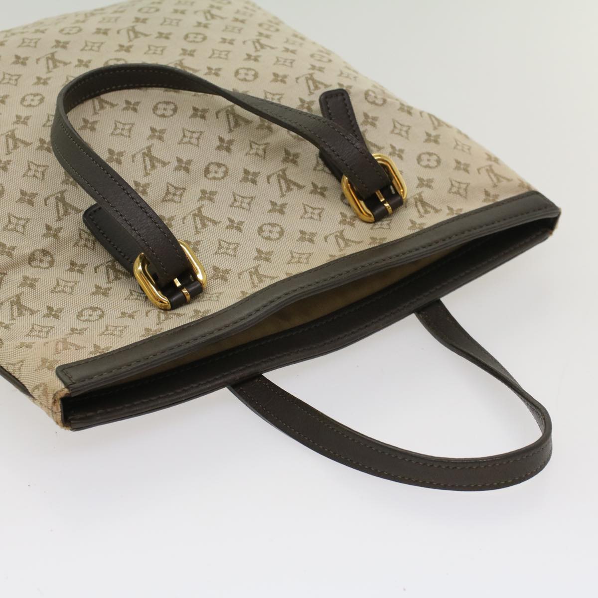 LOUIS VUITTON Monogram Mini Françoise Hand Bag 2way Khaki M92209 LV hk863