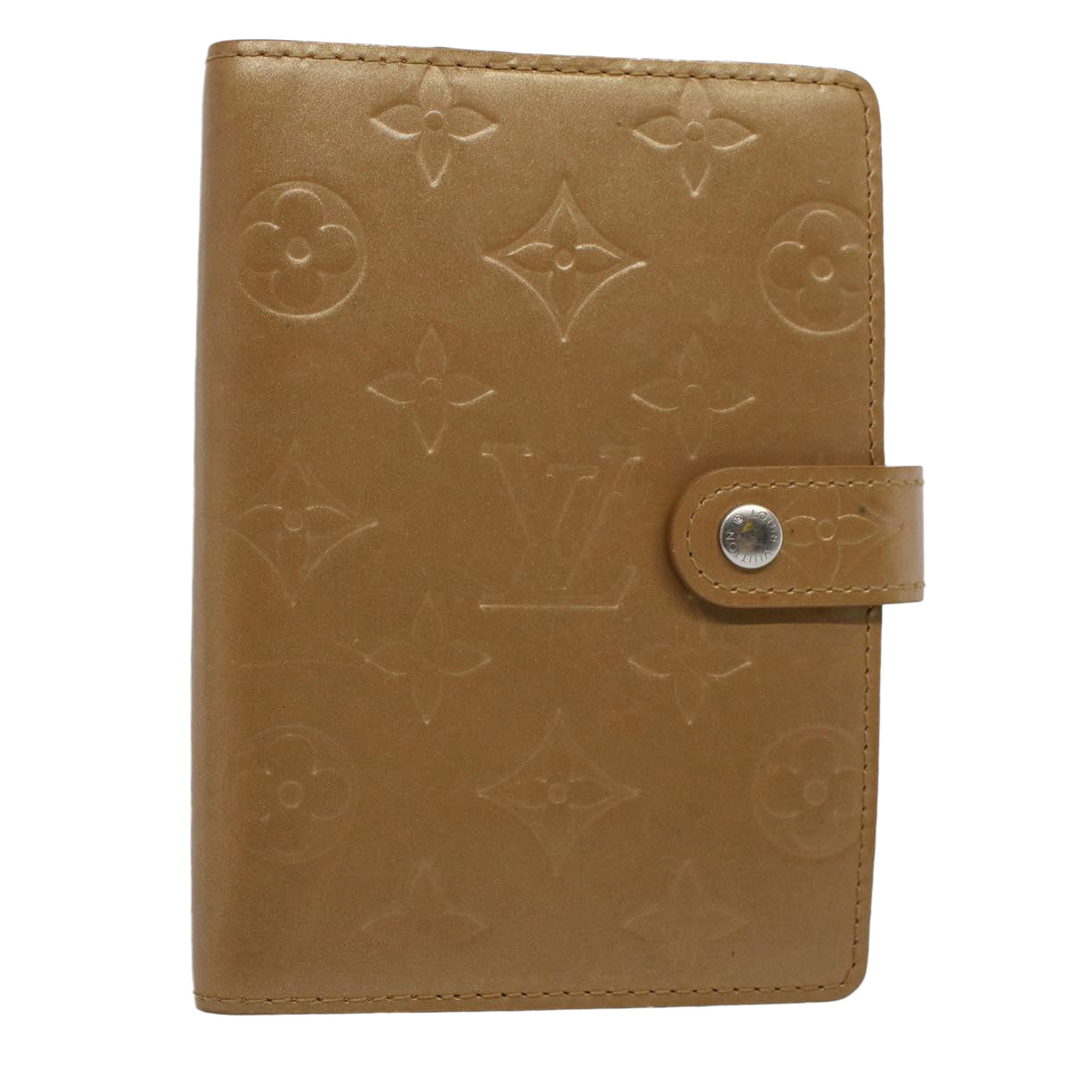 LOUIS VUITTON Monogram Mat Agenda PM Day Planner Cover Amble R20934 hk872