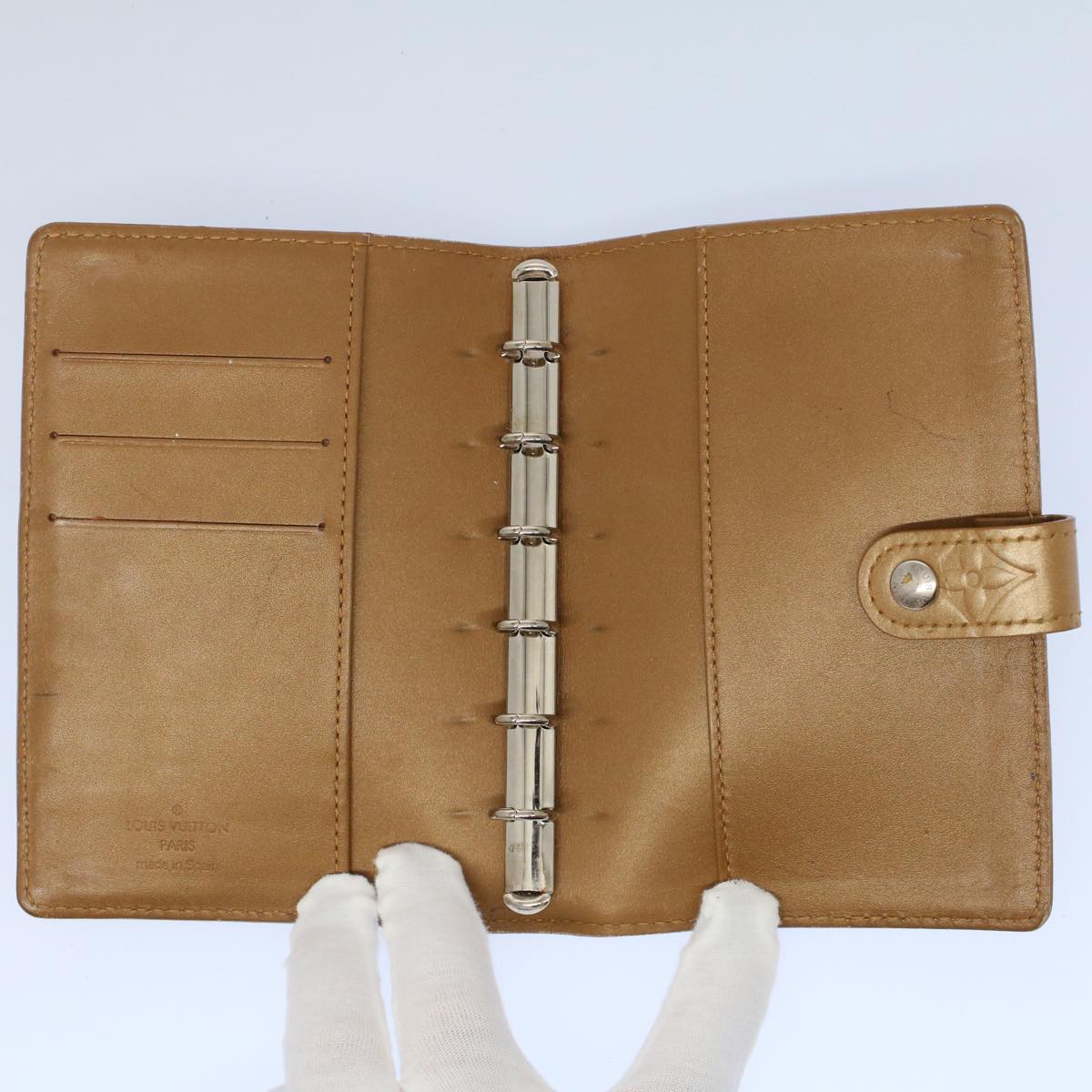 LOUIS VUITTON Monogram Mat Agenda PM Day Planner Cover Amble R20934 hk872
