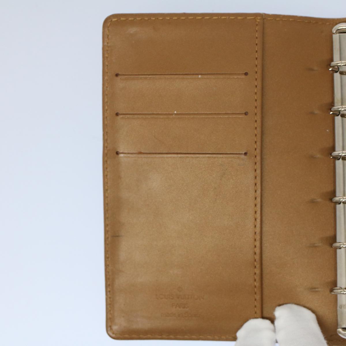 LOUIS VUITTON Monogram Mat Agenda PM Day Planner Cover Amble R20934 hk872