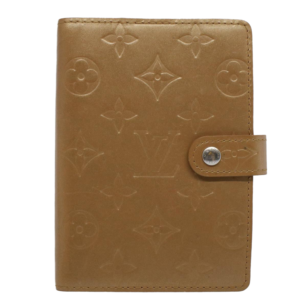LOUIS VUITTON Monogram Mat Agenda PM Day Planner Cover Amble R20934 hk872