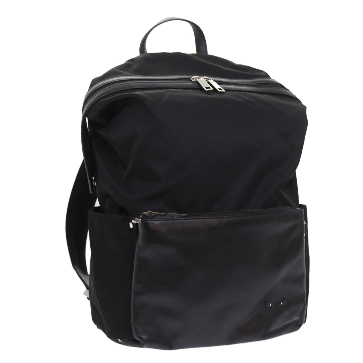 Luxury FendiBackpack Nylon Leather Blackhk906