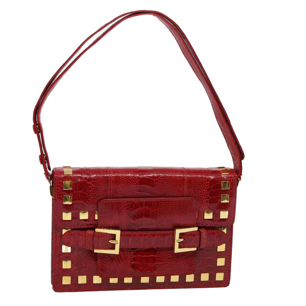 Luxury FendiShoulder Bag Leather Redhk920