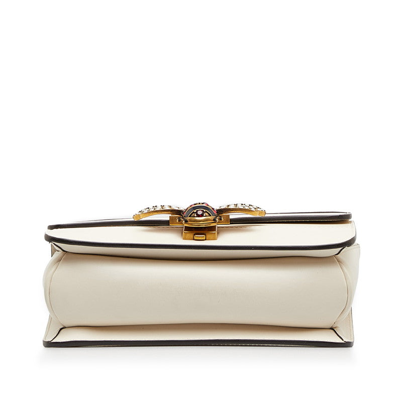 Luxury Gucci Trending 2025 Queen Margaret Stripe Bee Shoulder Bag